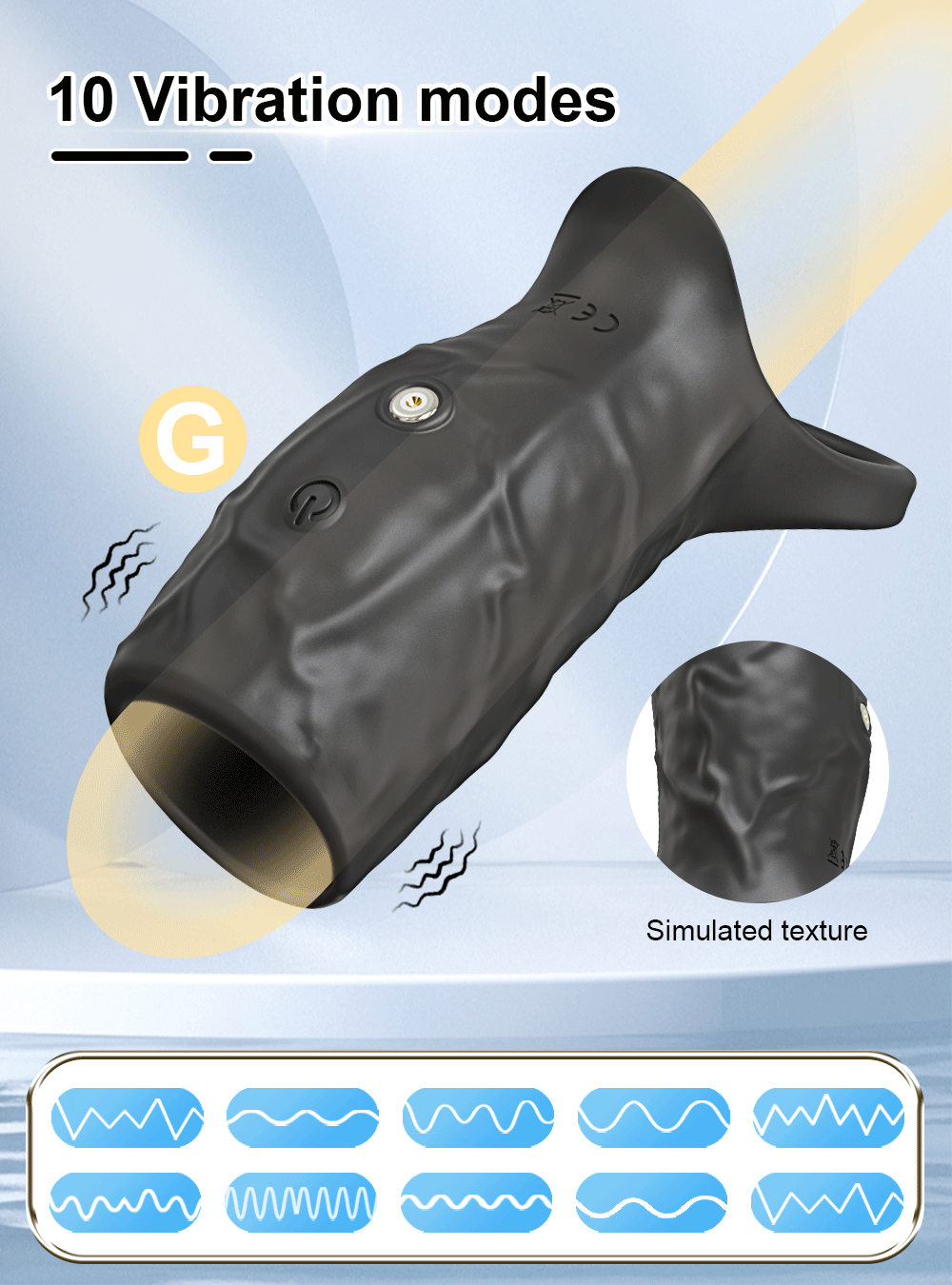 Men’s Penis Sleeve Rechargeable Sex Toy – 157 - Image 6